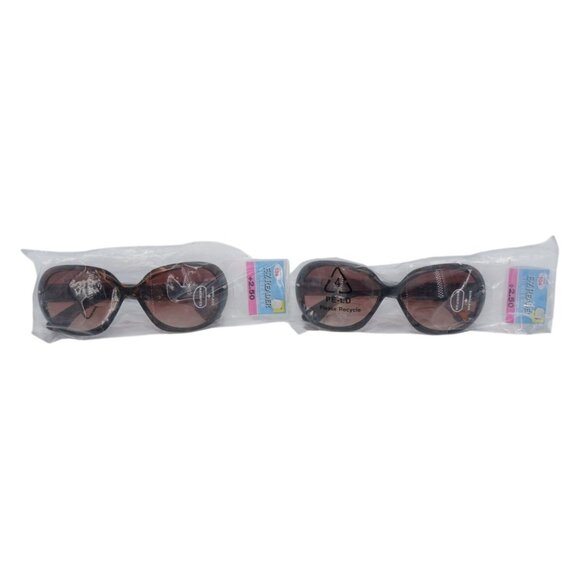 EZ Reader +2.50 Sunreader (Sunglasses + Magnifier) – 2 Pairs Brown Tortoise - Picture 1 of 3